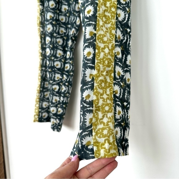 Roberta Roller Rabbit Green and Yellow Straight Leg Pants - Picture 7 of 16